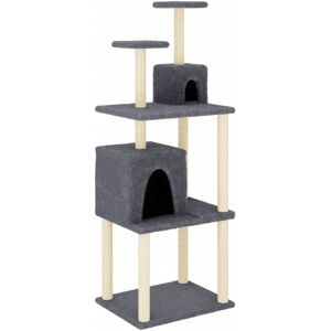 Cat Tree with Sisal Scratching Posts Dark Grey 167 cm Vidaxl Cat Tree with Sisal Scratching Posts Dark Grey 167 cm Vidaxl