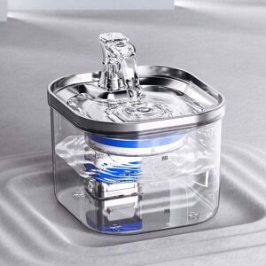 LINGHHANG Cat Water Fountain 2L Stainless Steel Automatic Cat Water Dispenser Ultra-Quiet Pet Drinking Water Fountain Dog Fountain Cat or Pet Water Bowl LINGHHANG Cat Water Fountain 2L Stainless Steel Automatic Cat Water Dispenser Ultra-Quiet Pet Drinking Water Fountain Dog Fountain Cat or Pet Water Bowl