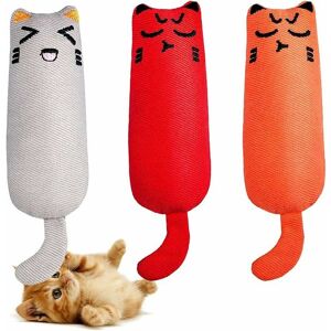 TRIMEC Cataire Jouets, Interactif Chat Oreiller, Jouet pour Chat en Peluche de Simulation, Jouets à Cataire pour Mastiquer et Nettoyer Les Dents, Convient à TRIMEC Cataire Jouets, Interactif Chat Oreiller, Jouet pour Chat en Peluche de Simulation, Jouets à Cataire pour Mastiquer et Nettoyer Les Dents, Convient à