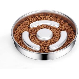 Ccykxa - Stainless Steel Anti-Glutton Dog Bowl, Slow Feeder Bowl for Dogs, Promotes Healthy Eating and Slow Digestion Ccykxa - Stainless Steel Anti-Glutton Dog Bowl, Slow Feeder Bowl for Dogs, Promotes Healthy Eating and Slow Digestion