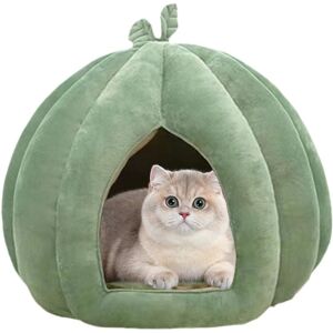CCYKXA Cat Bed Cave - Warm Winter Shelter Pumpkin Cat House, Breathable Washable Hideaway for Cats/Small Dogs, with Removable Cushion CCYKXA Cat Bed Cave - Warm Winter Shelter Pumpkin Cat House, Breathable Washable Hideaway for Cats/Small Dogs, with Removable Cushion