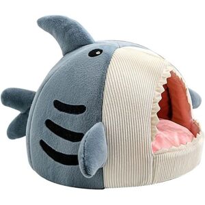 CCYKXA Soft and warm shark-shaped cat house, removable and washable with thick cushion and non-slip bottom, cat tent CCYKXA Soft and warm shark-shaped cat house, removable and washable with thick cushion and non-slip bottom, cat tent