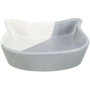Trixie White and Gray Ceramic Pet Food Bowl - Cat Trixie White and Gray Ceramic Pet Food Bowl - Cat