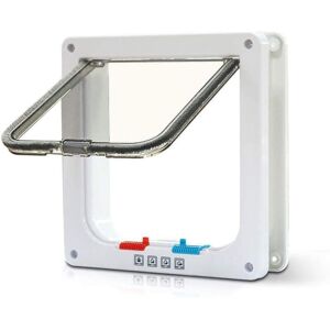 Memkey - 4 Position Cat Flap, Cat Flap with Tunnel Cover, Cutout for Dogs, Cat Flap, Cat Door with Lock, Cat Flaps for Small Animals, Cat Mate, Memkey - 4 Position Cat Flap, Cat Flap with Tunnel Cover, Cutout for Dogs, Cat Flap, Cat Door with Lock, Cat Flaps for Small Animals, Cat Mate,