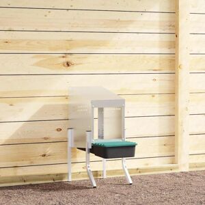 Chicken Nesting Box 1 Compartment with Legs Galvanised Steel Vidaxl Chicken Nesting Box 1 Compartment with Legs Galvanised Steel Vidaxl