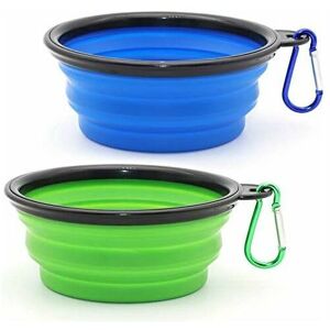 Hoopzi - Collapsible Dog Bowl, 2 Pack Portable Feeder for Dog Pet Food Water Bowl for Dog Cat Expandable Pet Feeding Bowl with Hook for Traveling Hoopzi - Collapsible Dog Bowl, 2 Pack Portable Feeder for Dog Pet Food Water Bowl for Dog Cat Expandable Pet Feeding Bowl with Hook for Traveling