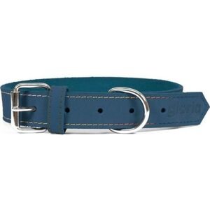 Collar - GLORIA - Nubuck - Blue - Adjustable - D-ring Collar - GLORIA - Nubuck - Blue - Adjustable - D-ring