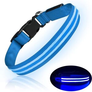 Serbia - Collier Chien led Rechargeable Collier Chien Lumineux Imperméable Clignotant Collier Chein Ajustable pour Petits Moyens Grands Chiens - Bleu Serbia - Collier Chien led Rechargeable Collier Chien Lumineux Imperméable Clignotant Collier Chein Ajustable pour Petits Moyens Grands Chiens - Bleu