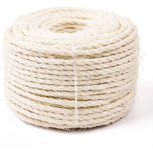 Serbia - Corde de Sisal Naturel 8mm Remplacement Cordage Ancien Accessoire Idéal pour remplacer Poteaux de l'arbre à Chat, Balles Jouets en Sisal Serbia - Corde de Sisal Naturel 8mm Remplacement Cordage Ancien Accessoire Idéal pour remplacer Poteaux de l'arbre à Chat, Balles Jouets en Sisal