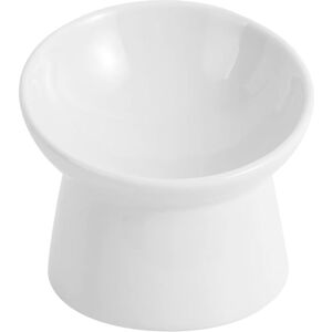 Csparkv - 13×13×11cm)White Ceramic Raised Cat Bowl - Anti-vomiting Tilted Raised Cat Bowl - Cat Bowls - Cat Food Bowl - Dishwasher Safe Cat Bowl Csparkv - 13×13×11cm)White Ceramic Raised Cat Bowl - Anti-vomiting Tilted Raised Cat Bowl - Cat Bowls - Cat Food Bowl - Dishwasher Safe Cat Bowl