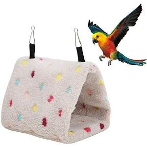 17x12x13cm Plush Hamster Hammock Warm Hanging Nest for Birds Small Pets Parrots Myna Sugar Glider Birds - Csparkv 17x12x13cm Plush Hamster Hammock Warm Hanging Nest for Birds Small Pets Parrots Myna Sugar Glider Birds - Csparkv