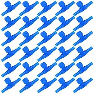 Csparkv - 30Pcs Plastic Aquarium Air Valve t Shaped Hose Connector for Fish Tank - Blue Csparkv - 30Pcs Plastic Aquarium Air Valve t Shaped Hose Connector for Fish Tank - Blue