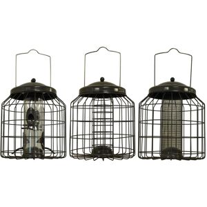 Selections - Delux Heavy Duty Squirrel Proof Hanging Nut, Seed & Fat Ball Bird Feeders (Set of 3) Selections - Delux Heavy Duty Squirrel Proof Hanging Nut, Seed & Fat Ball Bird Feeders (Set of 3)