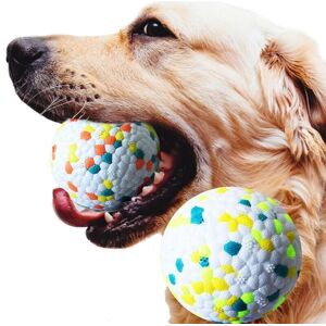 Aougo - Dog Ball, Rubber Dog Ball, Indestructible Dog Ball, Hard Chew Rubber Toy, Clean Teeth, Play, Train (1 Yellow Dot) Aougo - Dog Ball, Rubber Dog Ball, Indestructible Dog Ball, Hard Chew Rubber Toy, Clean Teeth, Play, Train (1 Yellow Dot)