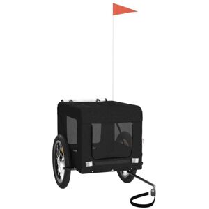 Pet Bike Trailer Black Oxford Fabric&Iron Vidaxl Pet Bike Trailer Black Oxford Fabric&Iron Vidaxl