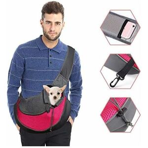 HÉLOISE Dog Carrier Bag Adjustable Puppy Cat Shoulder Bag Travel Bag for Small Pets Dog Handbag with Breathable Mesh Pouch Portable Dog Carrier for Outdoor HÉLOISE Dog Carrier Bag Adjustable Puppy Cat Shoulder Bag Travel Bag for Small Pets Dog Handbag with Breathable Mesh Pouch Portable Dog Carrier for Outdoor