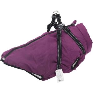 Dog Coat with Harness Waterproof Reflective Purple 5XL Vidaxl Dog Coat with Harness Waterproof Reflective Purple 5XL Vidaxl