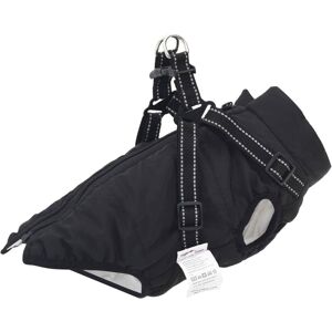 Dog Coat Black L28 vidaXL Dog Coat Black L28 vidaXL