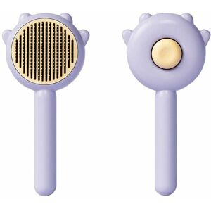 Dewdat - Dog grooming brush pet comb cat open knot comb dog de-fluffing pin comb stainless steel hair comb Purple Dewdat - Dog grooming brush pet comb cat open knot comb dog de-fluffing pin comb stainless steel hair comb Purple