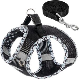 Groofoo - Dog Harness and Leash Set, No Pull Pet Harness for Small Dogs Easy Walking,Soft Breathable Small Dog Harness,Adjustable Reflective Step in Groofoo - Dog Harness and Leash Set, No Pull Pet Harness for Small Dogs Easy Walking,Soft Breathable Small Dog Harness,Adjustable Reflective Step in
