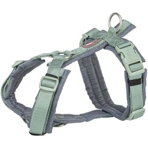 Dog Harness - TRIXIE - Premium Trekking - Sage Green/Graphite - 62-74 cm - Optimal Comfort Dog Harness - TRIXIE - Premium Trekking - Sage Green/Graphite - 62-74 cm - Optimal Comfort