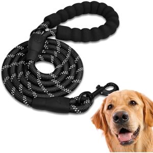 Memkey - Dog Leash, Dog Training Leash, Padded Soft Grip Rope for Puppies and Small Medium Large Dogs, 1.5 Meters. (1.5M, Black) Memkey - Dog Leash, Dog Training Leash, Padded Soft Grip Rope for Puppies and Small Medium Large Dogs, 1.5 Meters. (1.5M, Black)