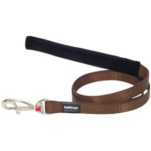 Dog leash - Red Dingo - Brown - Padded handle - Multi-position - Adjustable length Dog leash - Red Dingo - Brown - Padded handle - Multi-position - Adjustable length