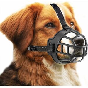 Dog Muzzle, Muzzle Basket Muzzle for Small, Medium and Large Dogs with Adjustable Straps (Size 1, Black) Dog Muzzle, Muzzle Basket Muzzle for Small, Medium and Large Dogs with Adjustable Straps (Size 1, Black)