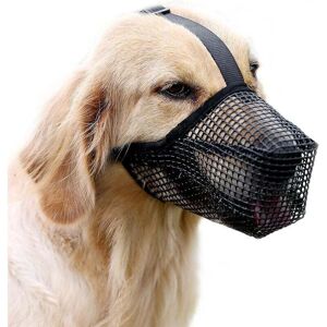 YMYNY Dog Muzzle Soft Nylon Muzzle - Adjustable Breathable Mesh, Dog Mask, Anti-Bite, Anti-Barking and Licking Sleeve - Mouth (Black, l) mumu YMYNY Dog Muzzle Soft Nylon Muzzle - Adjustable Breathable Mesh, Dog Mask, Anti-Bite, Anti-Barking and Licking Sleeve - Mouth (Black, l) mumu