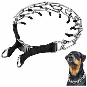 Fuhuida Trading - Dog Prong Training Collar, Adjustable Stainless Steel Links with Comfortable Rubber Tips, High Strength Quick Release Metal Buckle, Fuhuida Trading - Dog Prong Training Collar, Adjustable Stainless Steel Links with Comfortable Rubber Tips, High Strength Quick Release Metal Buckle,