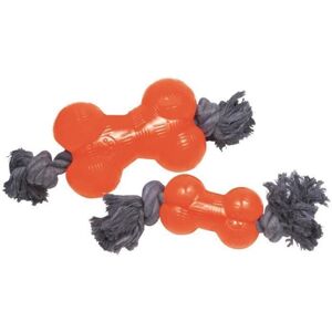 Dog Toy - Gloria Pets - TRP Bone with Rope - 9x4x3 cm - Durable - Dental Hygiene Dog Toy - Gloria Pets - TRP Bone with Rope - 9x4x3 cm - Durable - Dental Hygiene