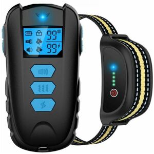 Cyslmuk - Dog Training Collar with 1650ft Remote Control, IPX7 Waterproof Dog Collar with Beep, Vibration, Shock, Adjustable 0-99 Levels Shock Cyslmuk - Dog Training Collar with 1650ft Remote Control, IPX7 Waterproof Dog Collar with Beep, Vibration, Shock, Adjustable 0-99 Levels Shock