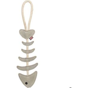 Trixie Leather Chevron Toy with Rope - Dog Toy Trixie Leather Chevron Toy with Rope - Dog Toy