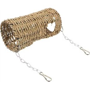 TLILY Grass Hammock Play Tunnel Hanging Bed House for Pet Rat Hamster Bird Nest Parrot Seagrass Rattan Houses TLILY Grass Hammock Play Tunnel Hanging Bed House for Pet Rat Hamster Bird Nest Parrot Seagrass Rattan Houses