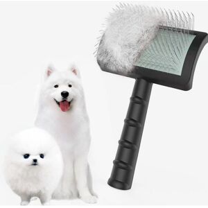 CSPARKV (Black 25mm) Large Firm Dog Brush - Extra Long Brush for Grooming and Dematting Large Pets - Removes Long, Loose Hair - Undercoat CSPARKV (Black 25mm) Large Firm Dog Brush - Extra Long Brush for Grooming and Dematting Large Pets - Removes Long, Loose Hair - Undercoat