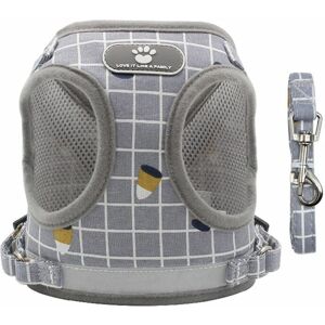 Trimec - Harnais Chat pour Adulte, Colliers, Harnais et Laisses pour Chats Chihuahua, Harnais Chaton, avec Anti-Perte Pendentif D'adresse et Grelots Trimec - Harnais Chat pour Adulte, Colliers, Harnais et Laisses pour Chats Chihuahua, Harnais Chaton, avec Anti-Perte Pendentif D'adresse et Grelots