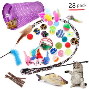 COOCHEER Pet Toy Set Funny Cat Accessories Cat Toys Various Combinations/B COOCHEER Pet Toy Set Funny Cat Accessories Cat Toys Various Combinations/B
