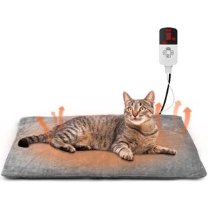 SNQ Heated Mat for Cats and Dogs 45×45cm, 9 Temperature Settings & 12H Timer, Electric Heating Pad for Cats, Safe and Washable Pet Heating Blanket SNQ Heated Mat for Cats and Dogs 45×45cm, 9 Temperature Settings & 12H Timer, Electric Heating Pad for Cats, Safe and Washable Pet Heating Blanket