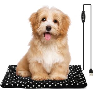 SNQ Heated Mat for Dogs and Cats 27x37cm, Electric USB Heating Pad for Pets, Adjustable Temperature SNQ Heated Mat for Dogs and Cats 27x37cm, Electric USB Heating Pad for Pets, Adjustable Temperature
