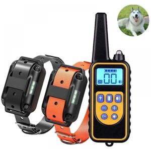 Cyslmuk - IP67 Waterproof Rechargeable Dual Dog Training Collar with 800m Range with 99 Levels Vibration, Electric Shock, Sound Mode. Cyslmuk - IP67 Waterproof Rechargeable Dual Dog Training Collar with 800m Range with 99 Levels Vibration, Electric Shock, Sound Mode.