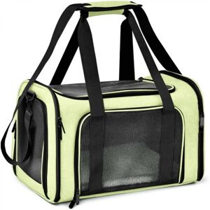 Large green pet carrier bag, 45cm x 30cm x 30cm, 1 foldable carrier bag for cats and dogs Large green pet carrier bag, 45cm x 30cm x 30cm, 1 foldable carrier bag for cats and dogs
