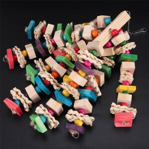 TLILY Large Parrot Chewing Toy - Bird Blocks Knots Tearing Cage Bite For African Grey Macaws Cockatoos TLILY Large Parrot Chewing Toy - Bird Blocks Knots Tearing Cage Bite For African Grey Macaws Cockatoos