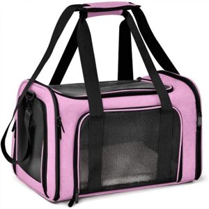 Large pink pet carrier bag, 45cm x 30cm x 30cm, 1 foldable carrier bag for cats and dogs Large pink pet carrier bag, 45cm x 30cm x 30cm, 1 foldable carrier bag for cats and dogs