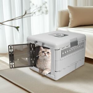 BINGOPAW Bingo Paw - Large Plastic Airline Approved Kennel Collapsible Design Travel Pet Carrier Cage BINGOPAW Bingo Paw - Large Plastic Airline Approved Kennel Collapsible Design Travel Pet Carrier Cage