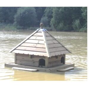 Large Square Floating Duck House, Waterfowl Nesting Box for Pond or Lake Large Square Floating Duck House, Waterfowl Nesting Box for Pond or Lake