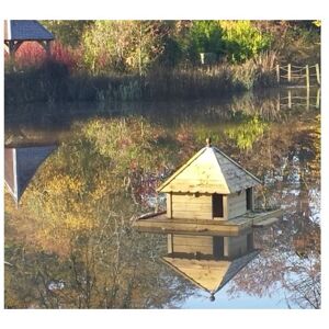 Large Square Indian Runner Floating Duck House, Waterfowl Nesting Box for Pond or Lake Large Square Indian Runner Floating Duck House, Waterfowl Nesting Box for Pond or Lake