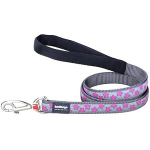 Leash for Dog - RED DINGO - Style Hot Pink on Cool Grey - 2 x 120 cm - Multicolor - Pink Leash for Dog - RED DINGO - Style Hot Pink on Cool Grey - 2 x 120 cm - Multicolor - Pink