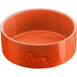Ceramic dog bowl - HUNTER - Orange - 350 ml - Non-slip - Dishwasher safe - Durable Ceramic dog bowl - HUNTER - Orange - 350 ml - Non-slip - Dishwasher safe - Durable