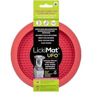 LICKIMAT UFO Suction Cup Licking Mat - Rubber - Green - Small Dog - Indoor LICKIMAT UFO Suction Cup Licking Mat - Rubber - Green - Small Dog - Indoor