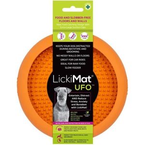 Suction Cup Licking Mat - LICKIMAT - Lickimat UFO - 17.2x28.7x7.5 cm - Orange - 7 Suction Cups Suction Cup Licking Mat - LICKIMAT - Lickimat UFO - 17.2x28.7x7.5 cm - Orange - 7 Suction Cups